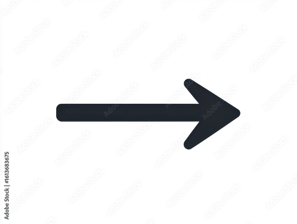 Simple right arrow icon, direction and navigation symbol for graphic design and user interface projects. Simple right arrow icon, direction and navigation symbol for graphic design and user interface projects.