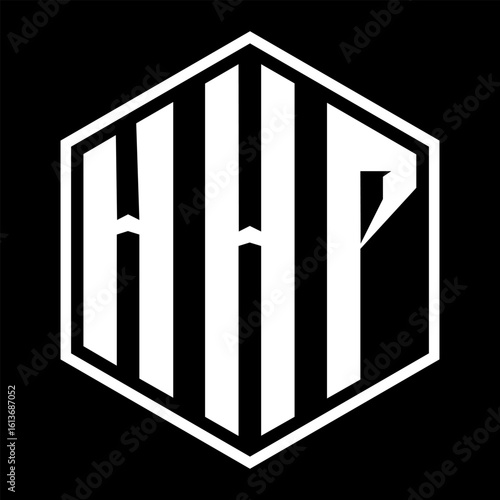 HHP letter design. HHP letter technology logo design on a Black background. HHP Monogram logo design for an entrepreneur and business