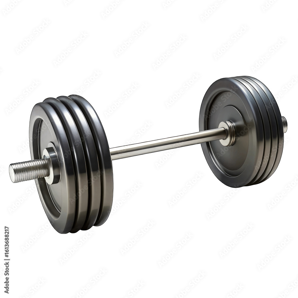 Naklejka premium dumbbell isolated on white background