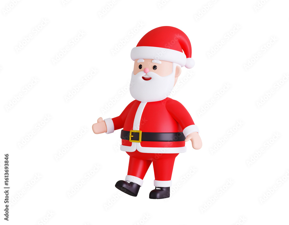 Jolly santa claus character in red suit isolated on a transparent background christmas Jolly santa claus character in red suit isolated on a transparent background christmas