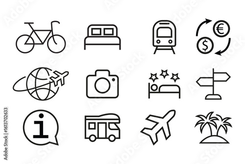 Travel and Vacation Icon Collection