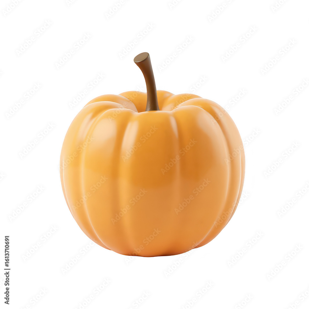 Obraz premium Orange pumpkin isolated on a black background.