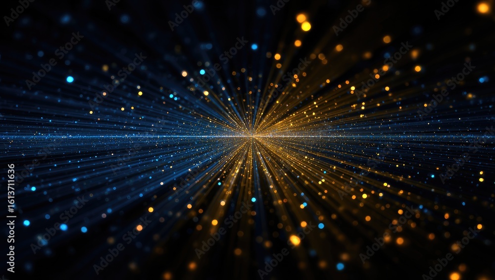 Naklejka premium Abstract cosmic explosion