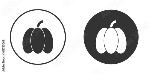 Capsicum icon in solid black flat shape glyph icons.