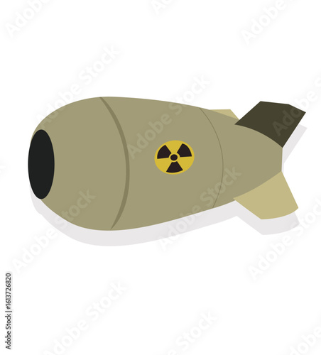 Modern ballistic missiles vector.  Ballistic Missile