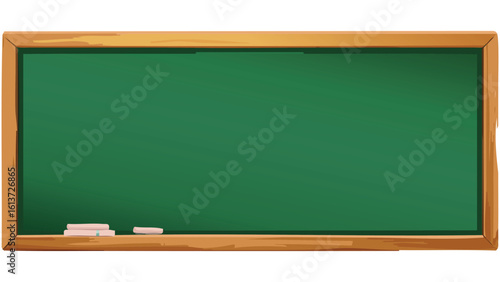 Simple green blackboard design ideal for schools, presentations, teaching tools, or classroom decoration with a clean, traditional look.
