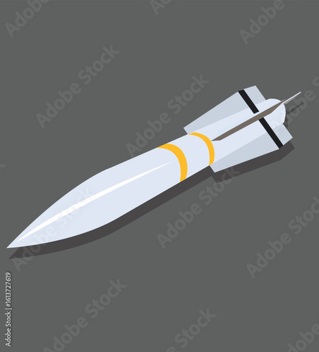  cruise ballistic missile.  strategic weapons art. War technology. Aircraft military bomb.