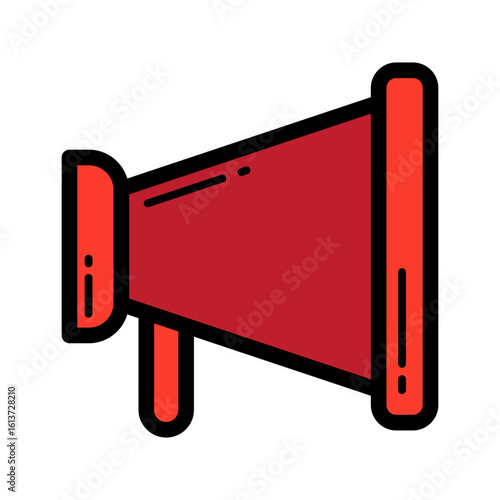 Megaphone filled