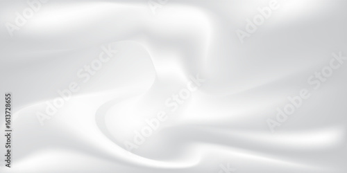Abstract vector background luxury white silk satin texture velvet material with copy space. White gray satin texture with beautiful soft blur pattern natural.Fabric textile drape. Premium Vector EPS10