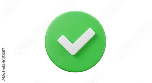 Free Download A bright green oval shape with a white checkmark symbol indicating completion or success isolated on transparent background - GFXLoad