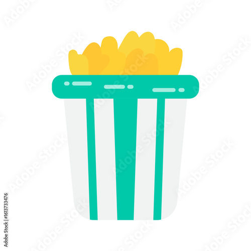 Popcorn flat