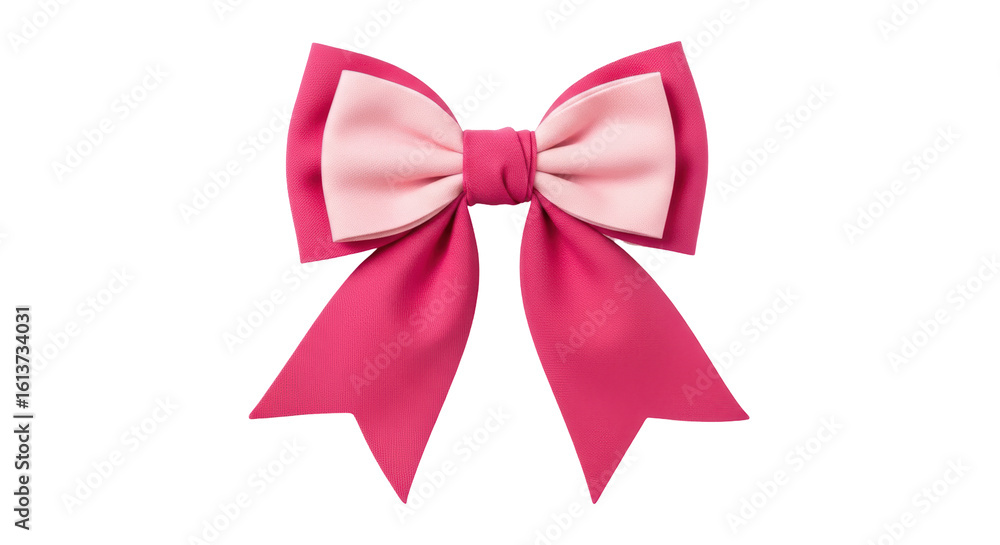 Fototapeta premium Isolated Pink Bow
