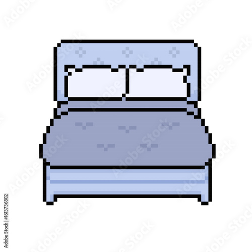 bed room icon pixel art