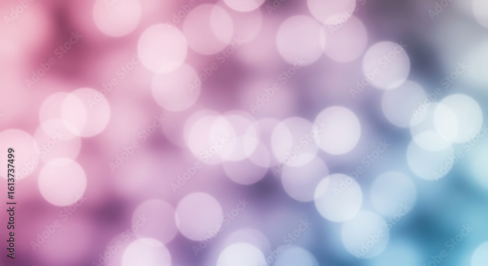 Fototapeta premium Soft bokeh lights with a gradient of pink purple and teal for a dreamy and magical background effect