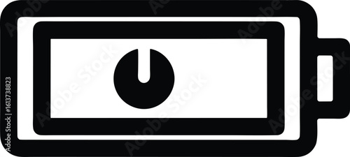 Fotografia standby mode vector icon.