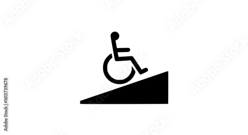 Handicapped parking sign minimalist