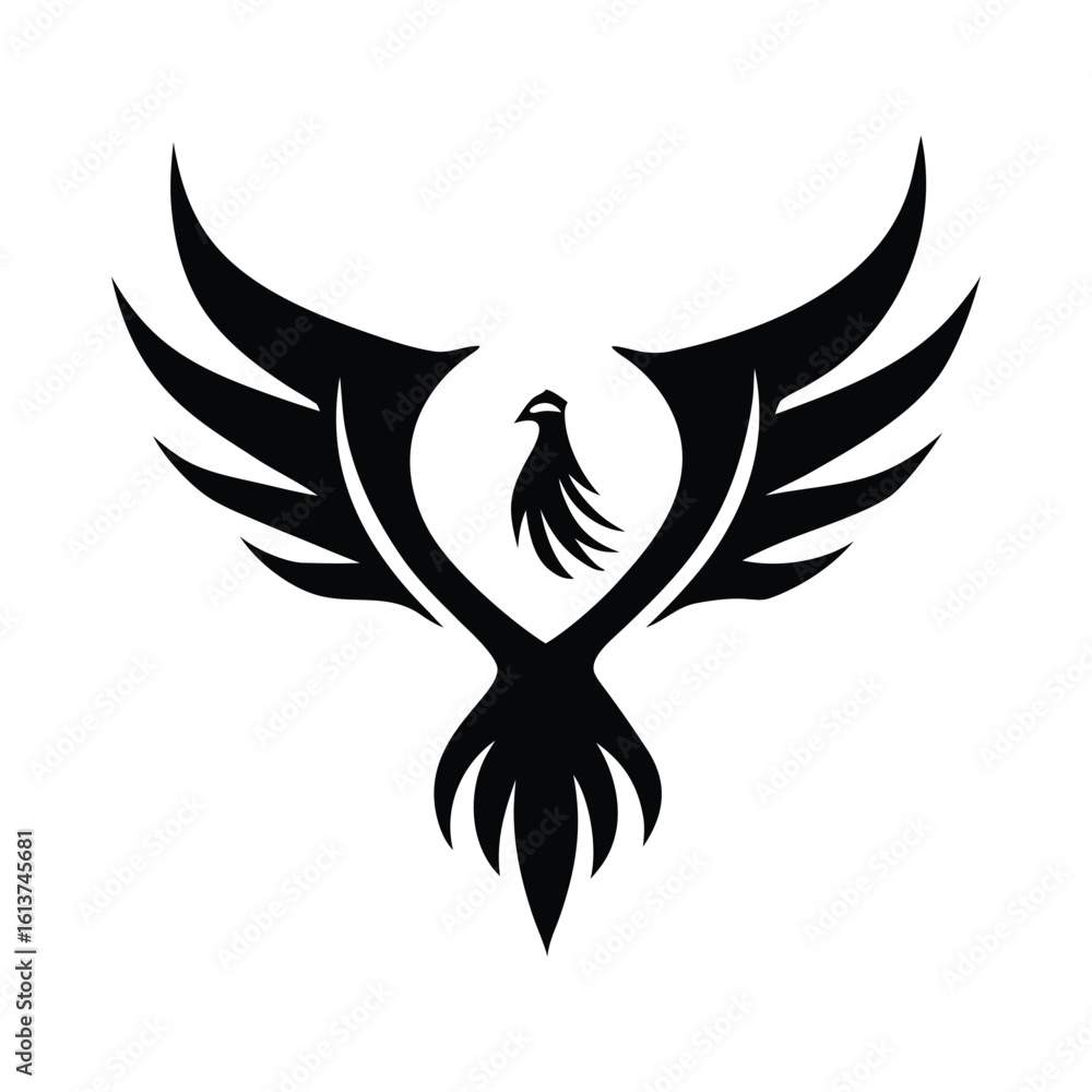 Obraz premium Luxury Phoenix Logo Template vector art