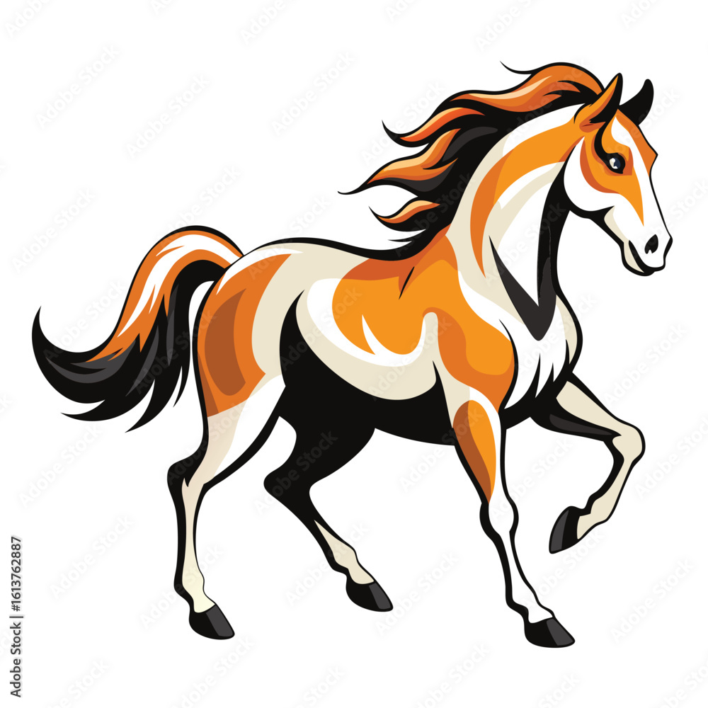 Obraz premium horse vector illustration