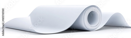 Rolled white sheet material