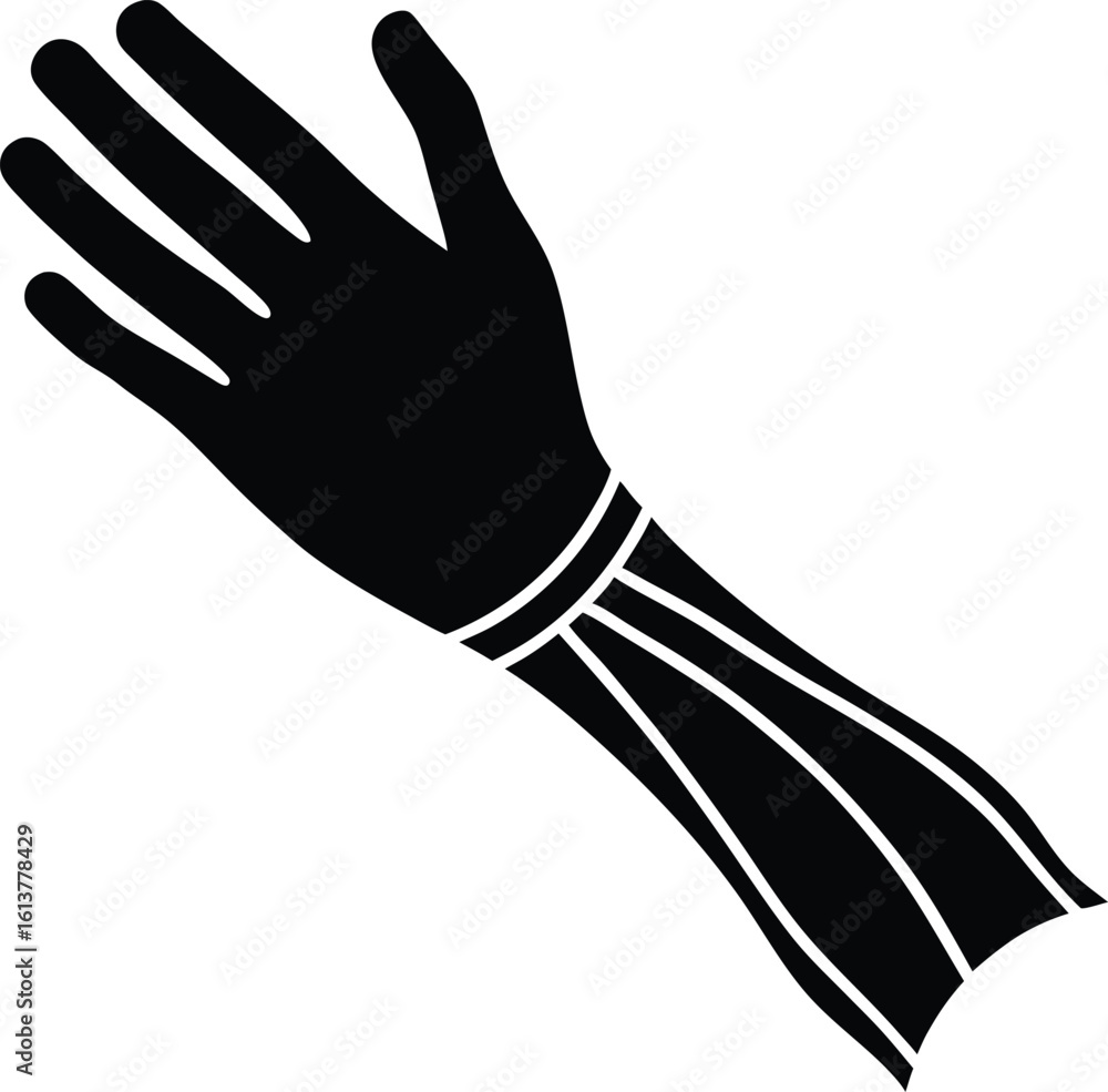 Obraz premium hand with fork and knife