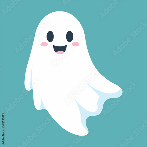 Funny ghost characters vector illustration