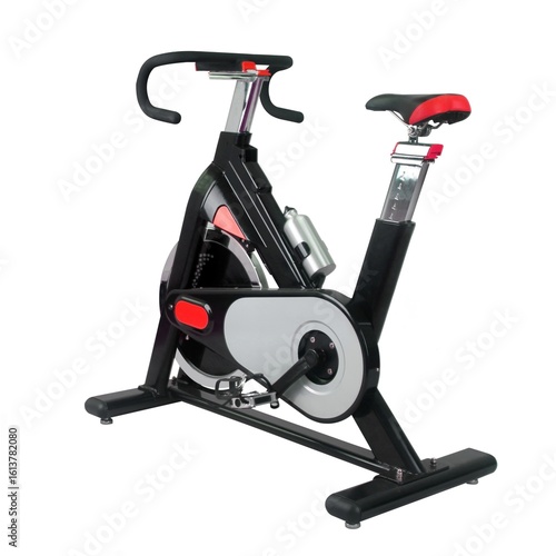 Exercise bike isolated on white background 