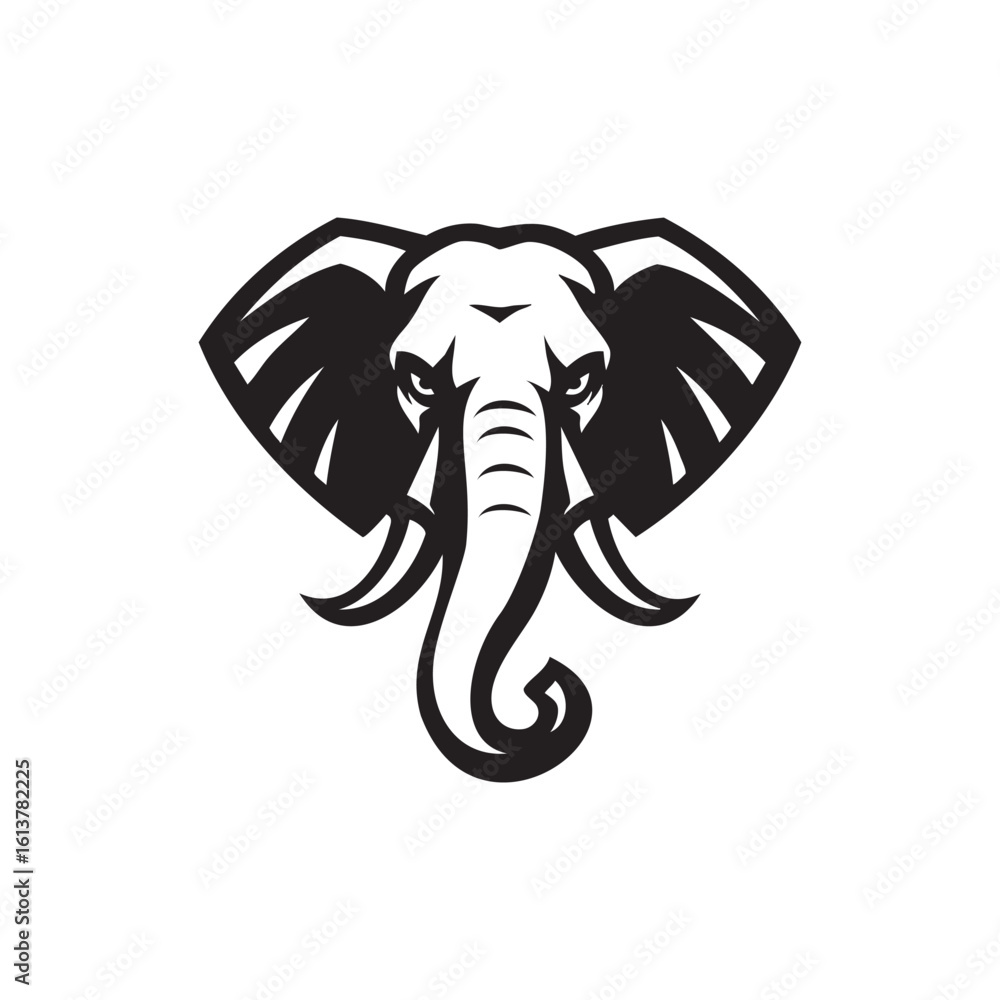 Fototapeta premium Elephant Head Mascot