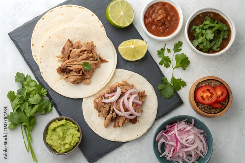 Wallpaper Mural Juicy Grilled Pork Belly Slices with Lime and Sea Salt on Rustic Parchment Paper Torontodigital.ca