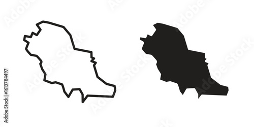 Saudi arabia icon vector editable. black vectors set