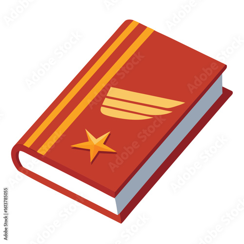 flight manual on white background