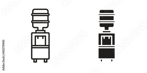 Dispenser icon vector editable. black vectors set