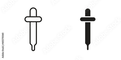 Color picker icon vector editable. black vectors set