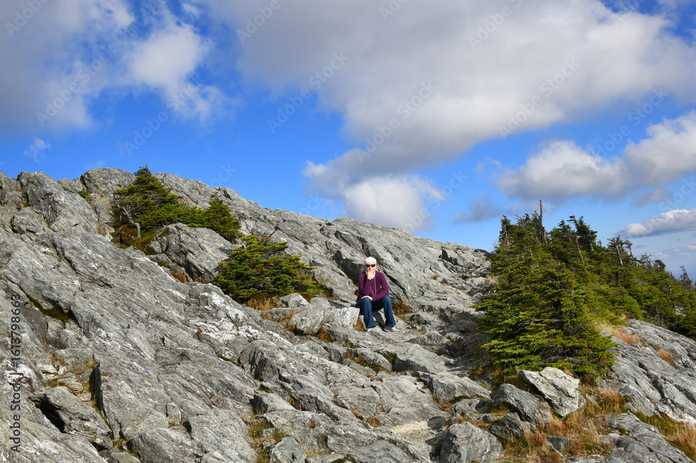 Fototapeta premium Perched Near Top of Jays Peak