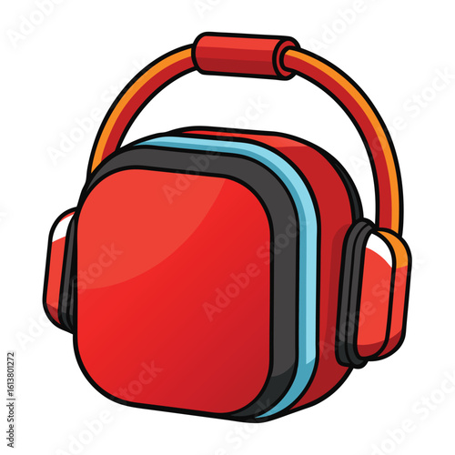 headset case on white background
