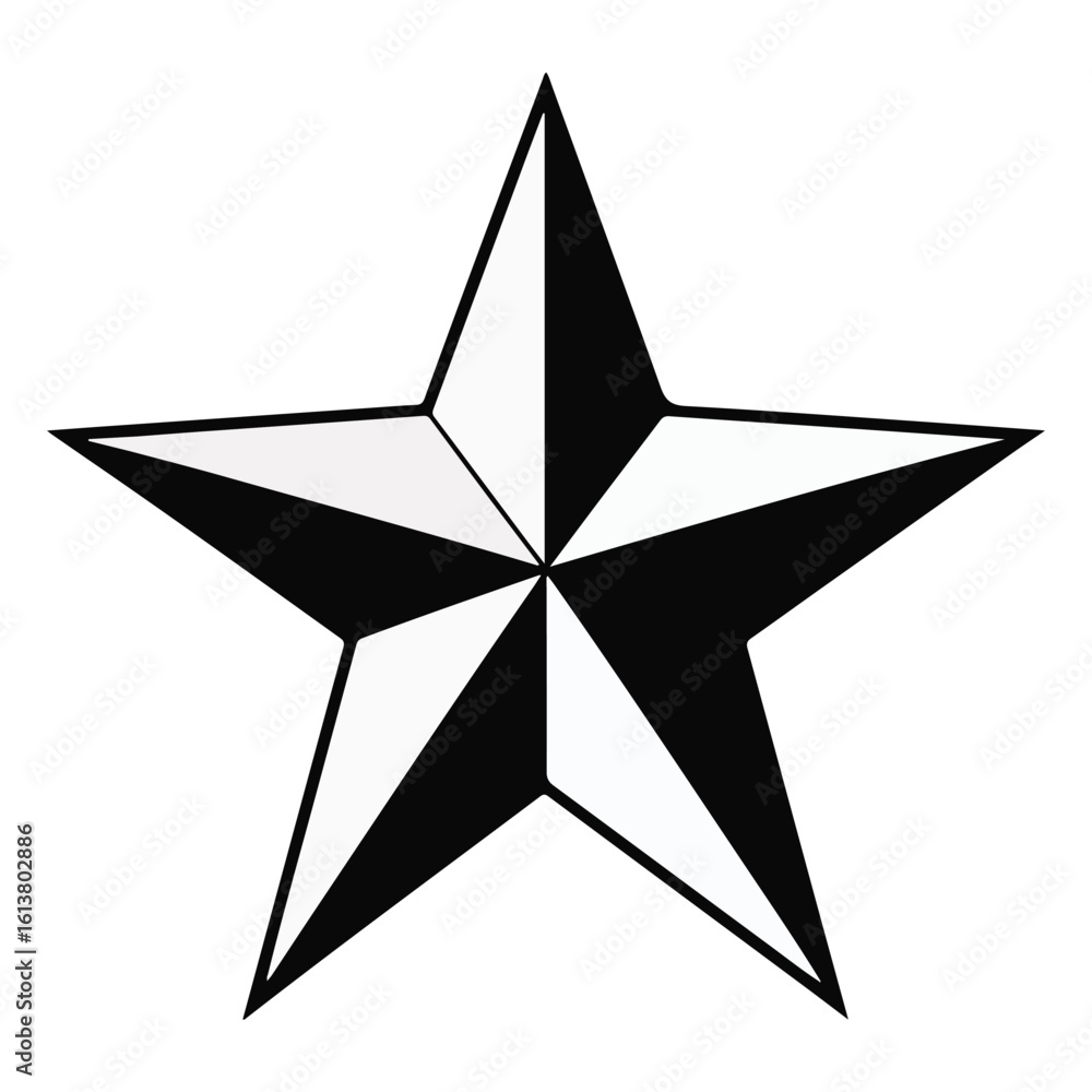 Obraz premium Bold Star Icon Vector