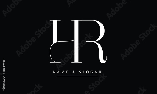 HR, RH, H, R Abstract Letters Logo Monogram