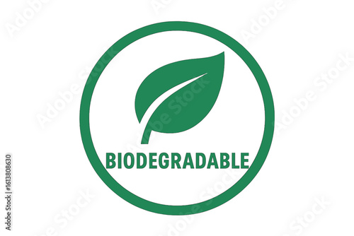 Eco-Friendly Products and Biodegradable Material Vector Icon