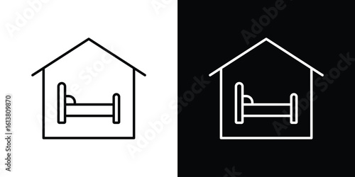 Shelter beds icon