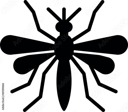Mosquito silhouette icon
