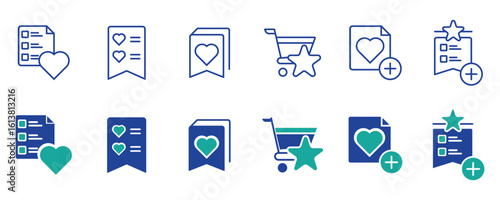 Rating and favorite star icon set. Ideal for app interfaces, reviews, and user feedback systems.