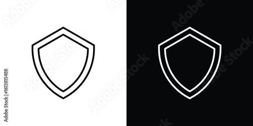 Durable icon in line shapes, thin line design vector illustration