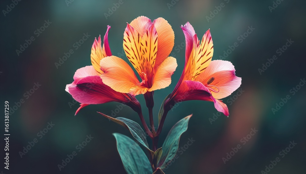 Fototapeta premium Vibrant blossoms in soft focus