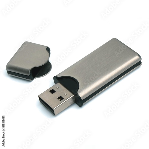 usb flash drive isolated on white background 