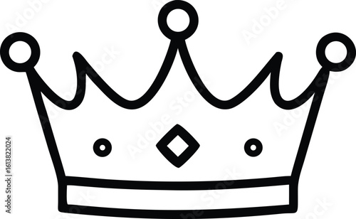 A very simple black and white line drawing illustration created with adobe illustrator featuring helvetica and courier fonts