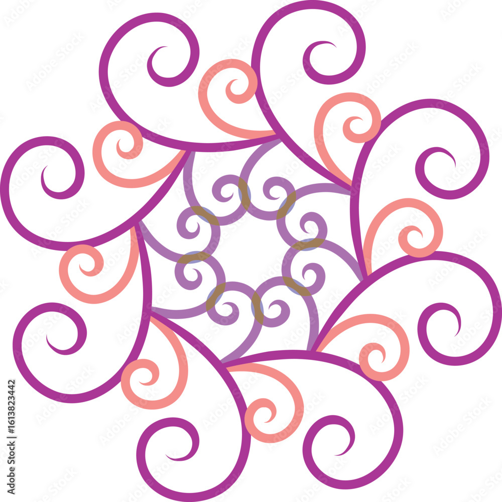 Vibrant Purple and Pink Swirl Design Vibrant Purple and Pink Swirl Design