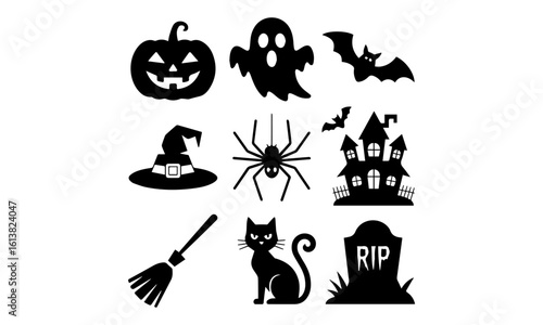 set of halloween icons
