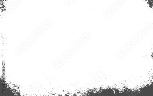 Grunge border vector background. Abstract overlay.Abstract dirty or aging frame. Dust particle and dust grain texture or dirt overlay use effect for frame with space for your text or image and vintage