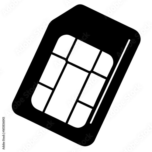 sim card isolated on white