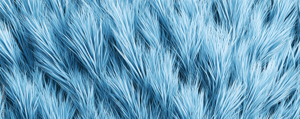 Fototapeta premium Stylized grass texture in pastel sky blue with soft flowing strands creating calm and serene natural pattern