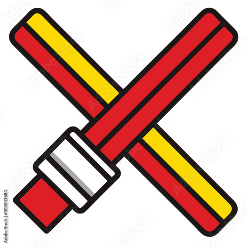 seat belt sign on white background